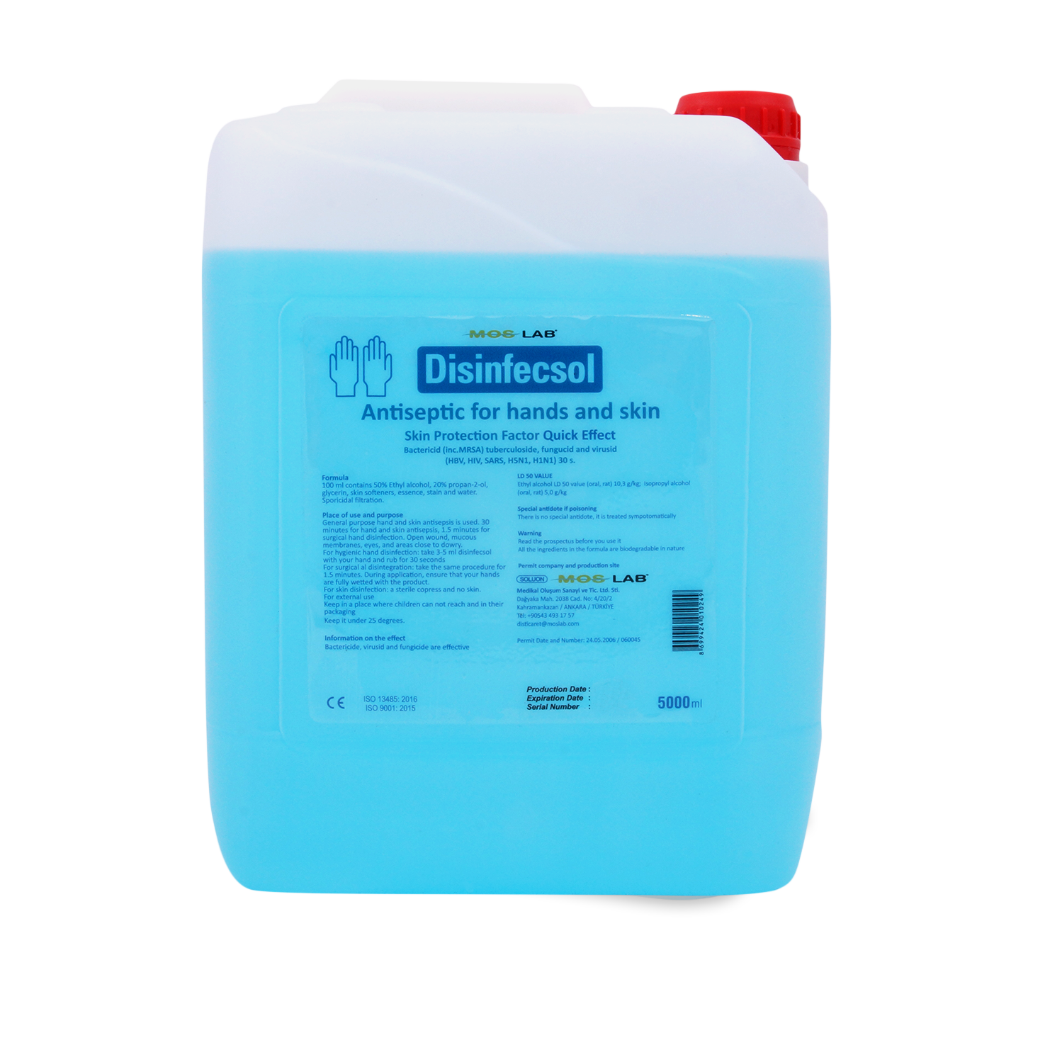 DISINFECSOL 5000ML (25.5 X 33.5 X 22.5 CM)